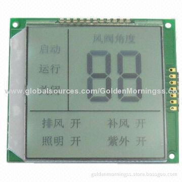 7-segment Custom LCD Display Module, HTN Positive, HT1621 Driver IC